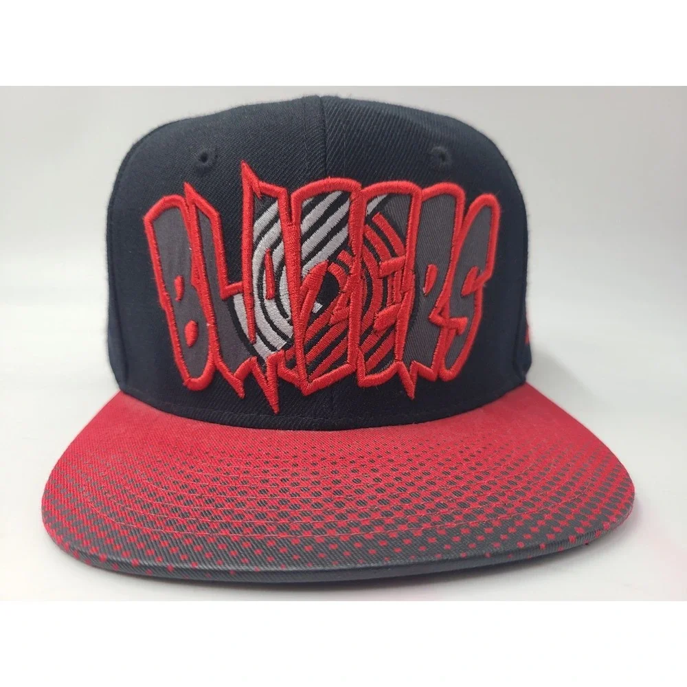 Youth Portland‎ Trail Blazers Zephyr Snapback Hat Cap NBA Basketball Black Red